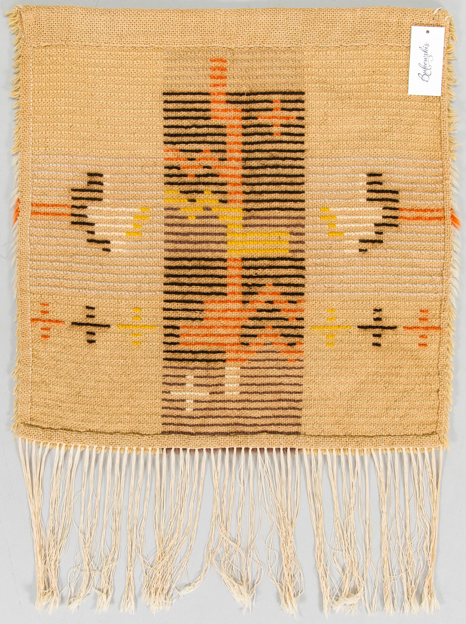 Armi Ratia, a 1930 wall tapestry. Circa 68 x 68 cm. - Bukowskis
