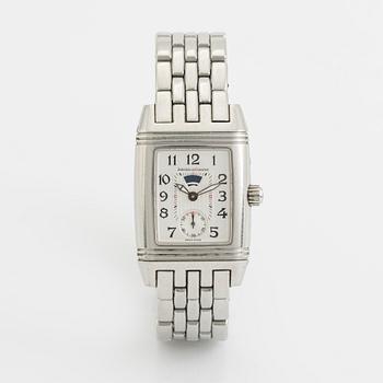 Jaeger-LeCoultre, Reverso Gran´Sport, Duo, "Diamond Bezel", armbandsur, 25 x 27 (38,5) mm.