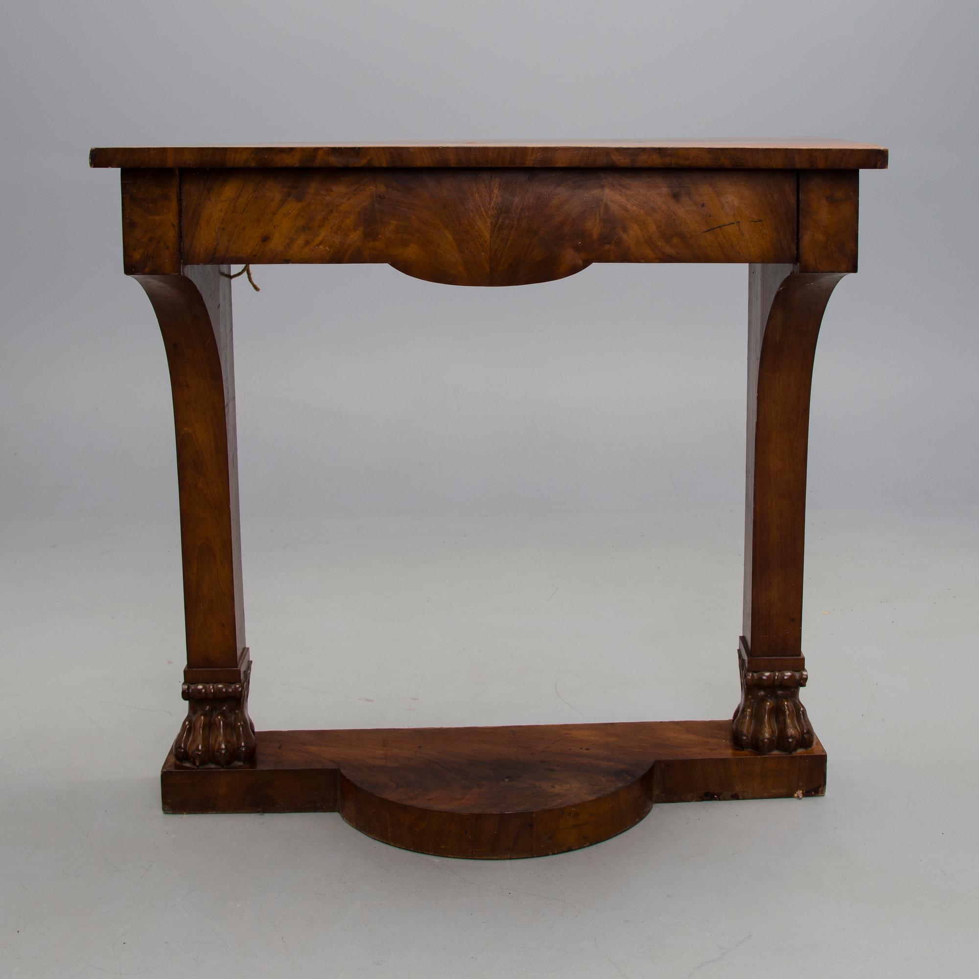 KONSOLBORD samt SPEGEL, Karl Johan ca 1820-tal.