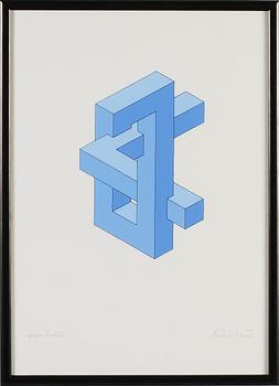 OSCAR REUTERSVÄRD, färglitografi, signerad, Épreuve d'artiste.