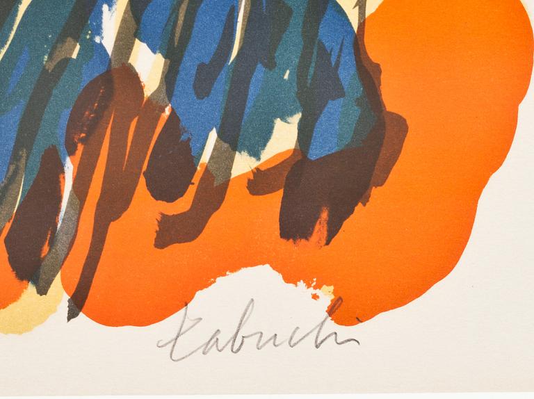 YASSE TABUCHI, 2 st. Färglitografier, signerade.