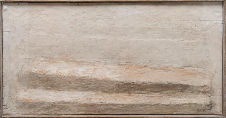 KAIN TAPPER, relief, wood and pigment, signed and dated -86.