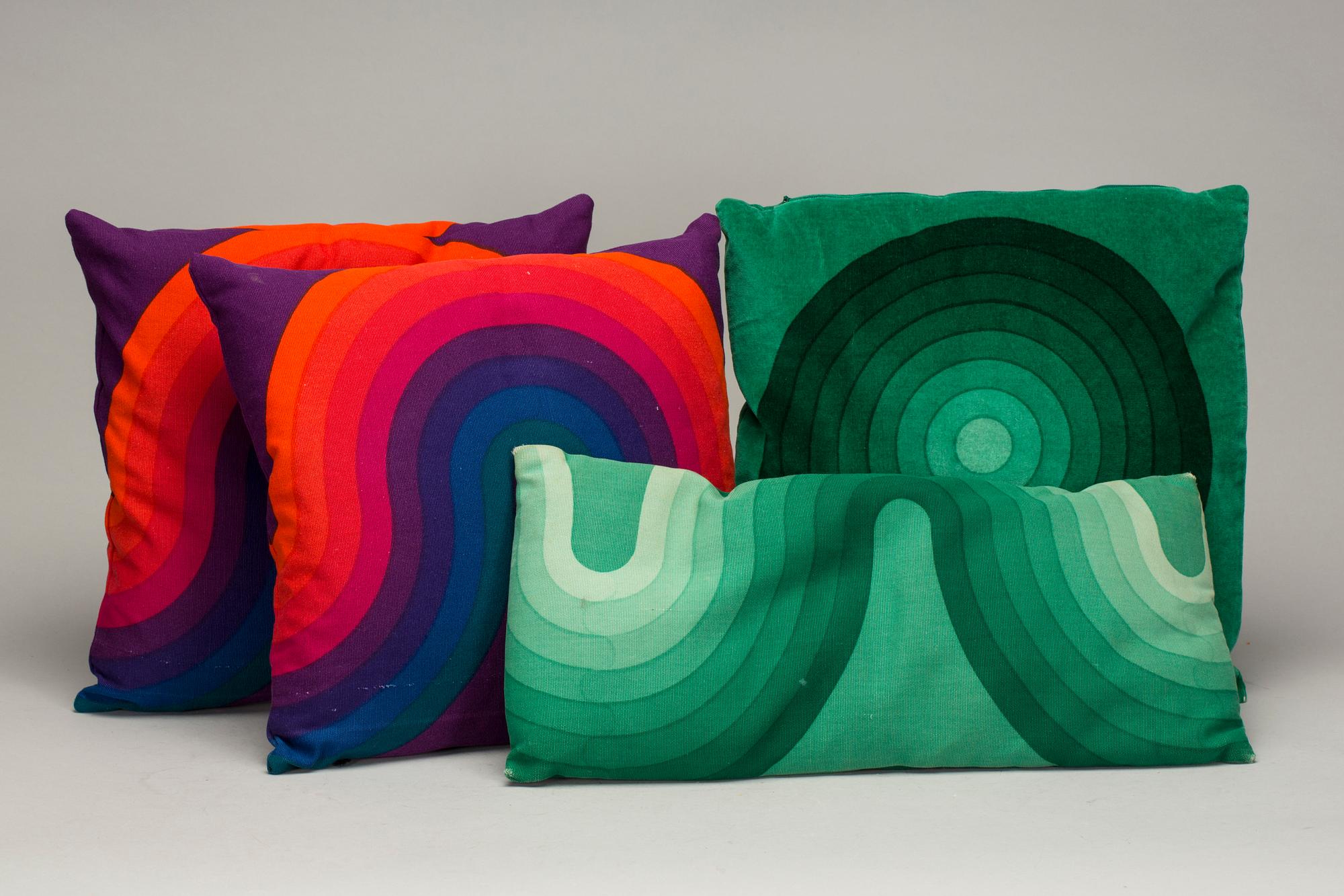 KUDDAR, 4 st, "Spectrum", Verner Panton, Mira-x.