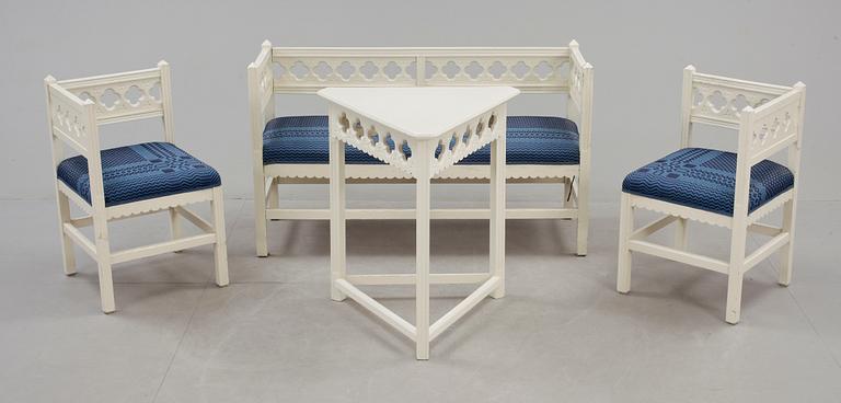 VERANDAGRUPP, 4 delar, 1920-tal.