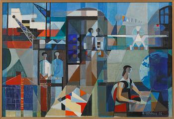 CARL-HARRY STÅLHANE, olja på duk, signerad och daterad -55.