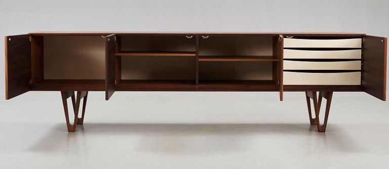 Ib Kofod-Larsen, a palisander sideboard, Säffle, Sweden 1960's.