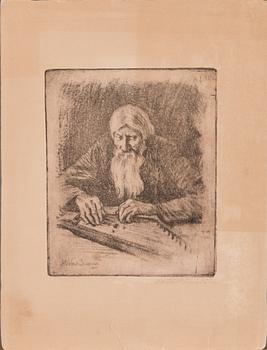 Väinö Hämäläinen, etching, signed in pencil.