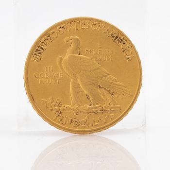 Gold coin USA, 10 dollars 1908.