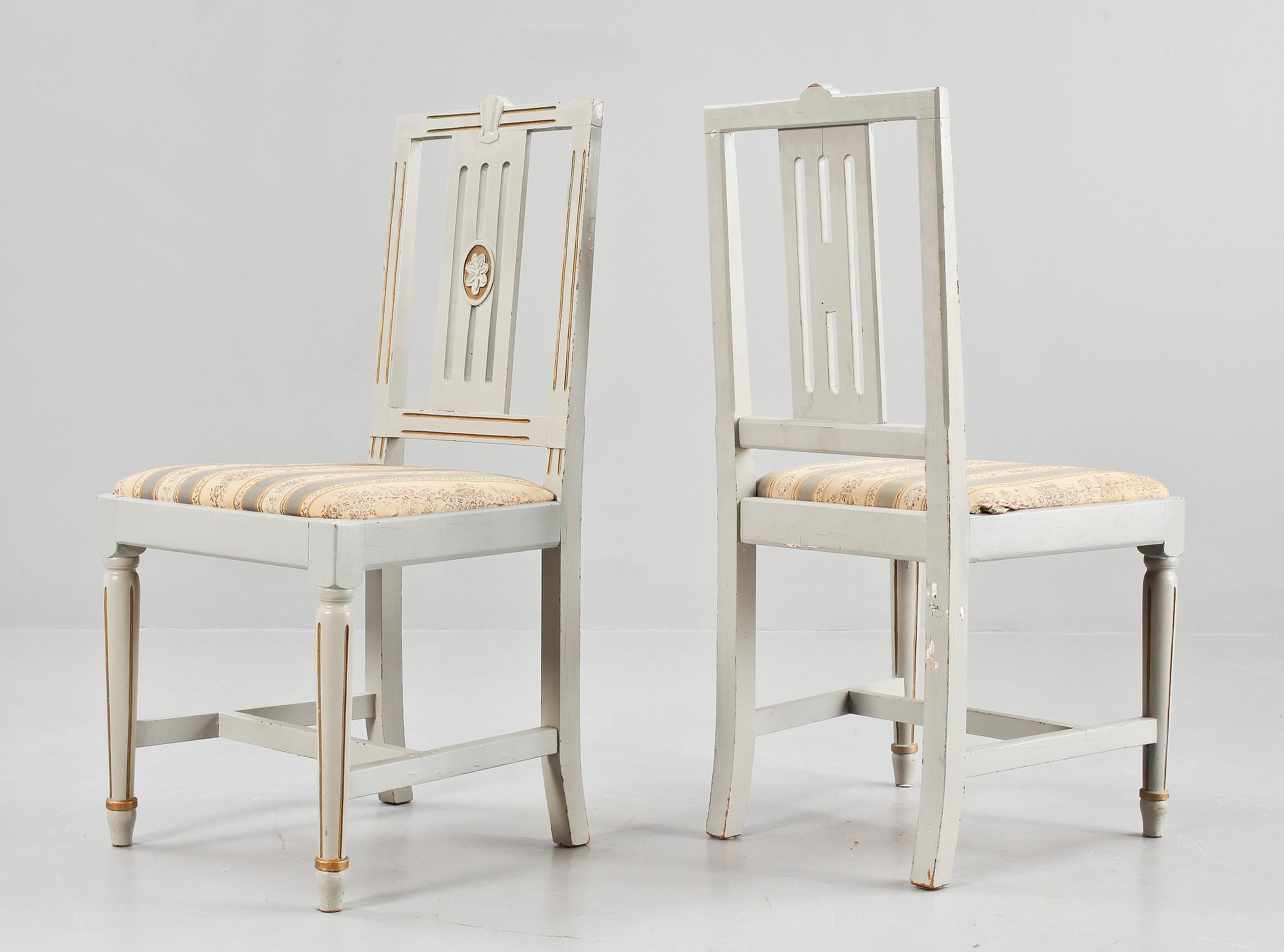 MATGRUPP, 5 delar, gustaviansk stil, 1900-tal.