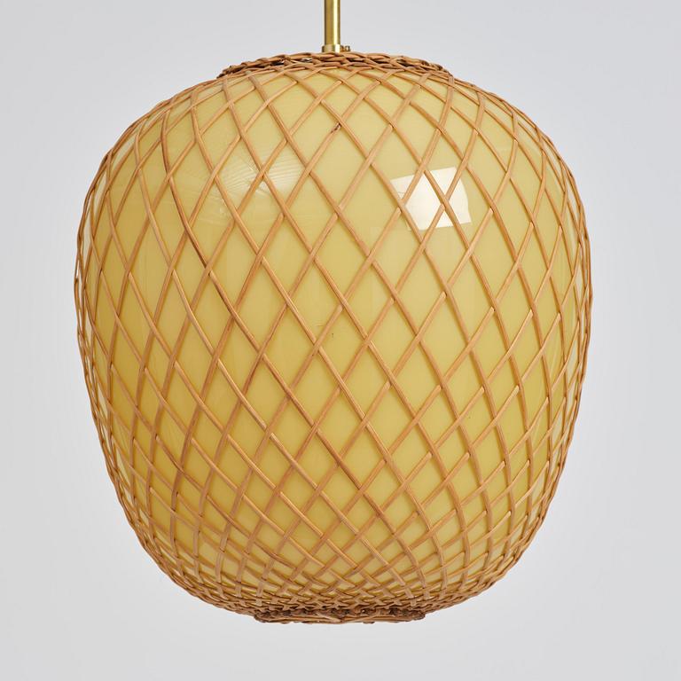 Swedish Modern, a pair of ceiling lamps, 1940s.