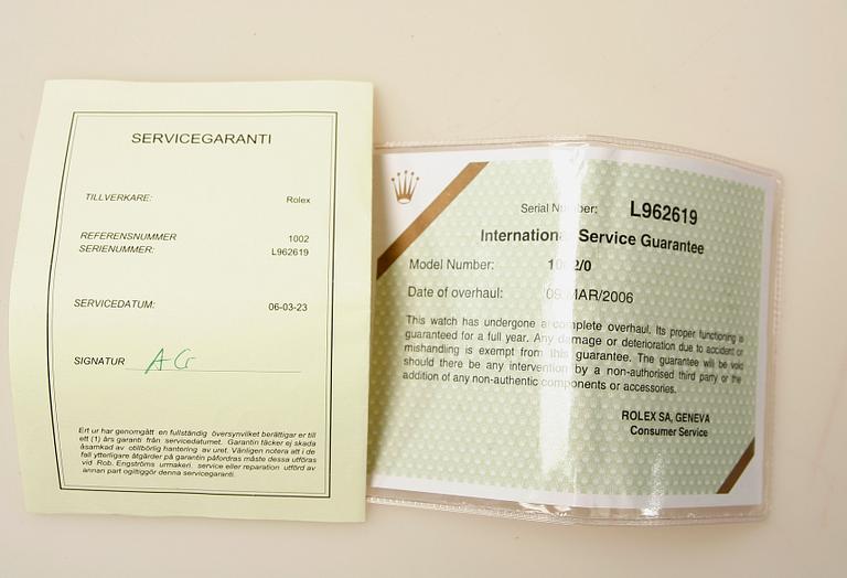 HERRARMBANDSUR, Rolex Oyster Perpetual.