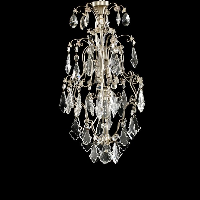 LJUSKRONA, rokokostil, 1900-talets andra hälft, höjd 82 cm.