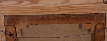 Nisse Zetterberg, "Stilleben med röda blommor".