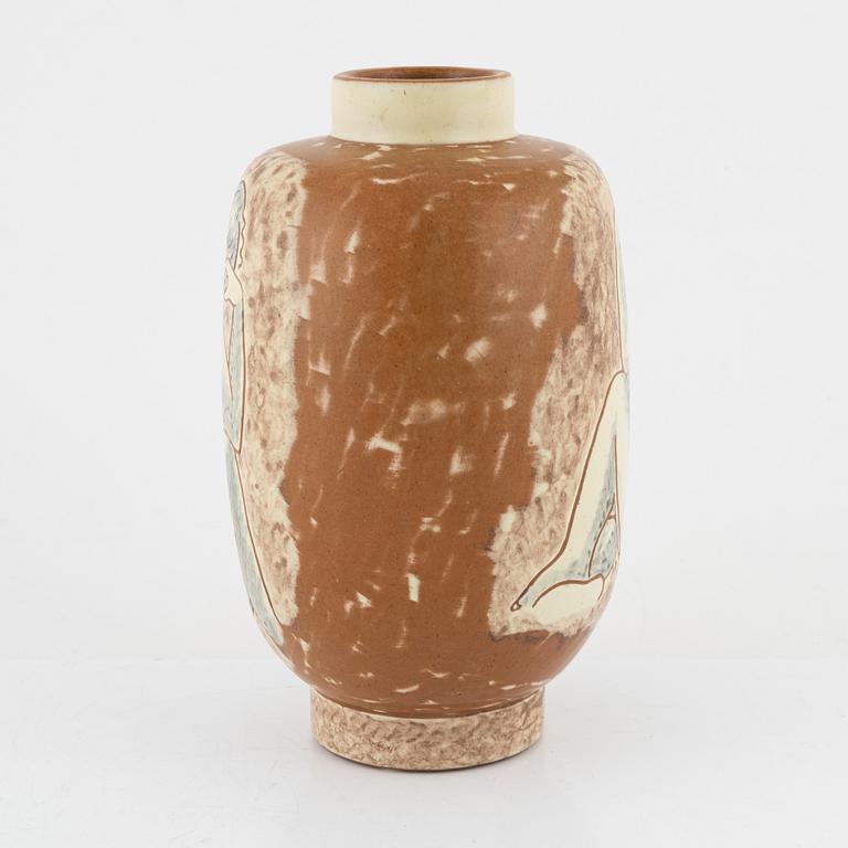 Vicke Lindstrand, a vase, Upsala-Ekeby, 1940's.