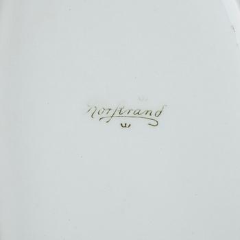 STEKFAT, porslin, jugend, Rörstrand, "Iris", tidigt 1900-tal.