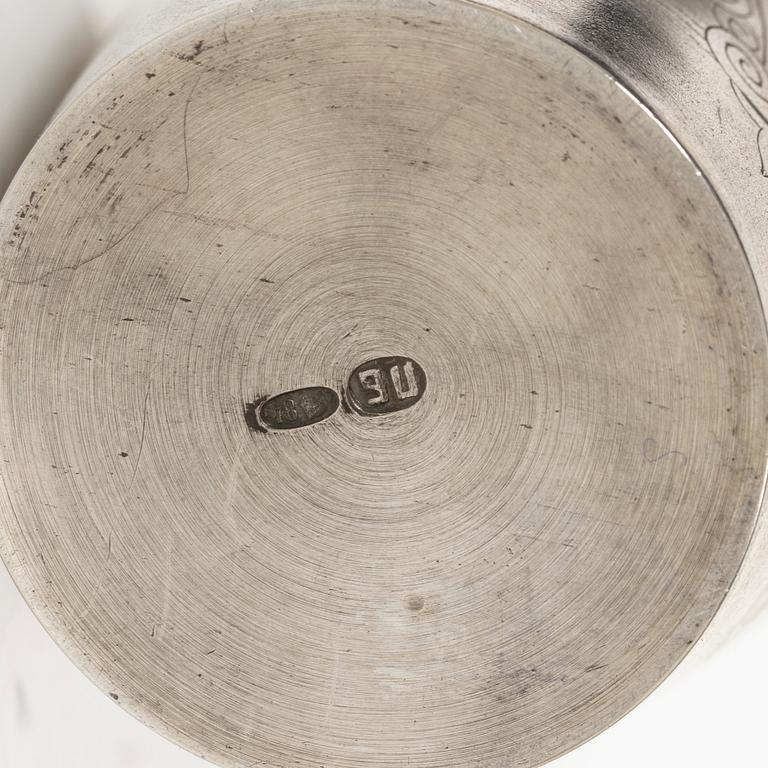 A Russian silver cup, Moscow, 1908-26.