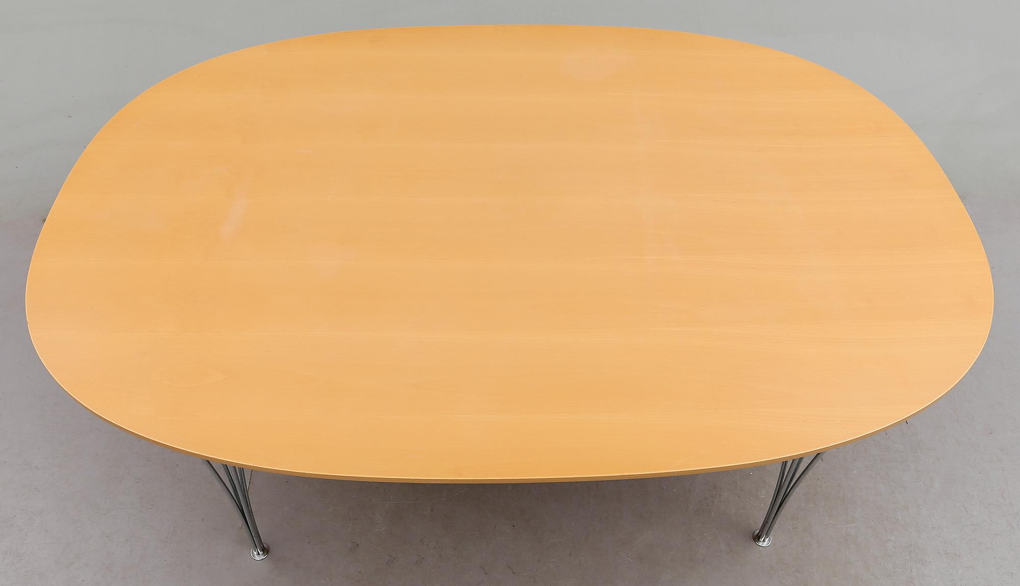 MATBORD, "Superelips", design Piet Hein & Bruno Mathsson, för Fritz Hansen, 1980.