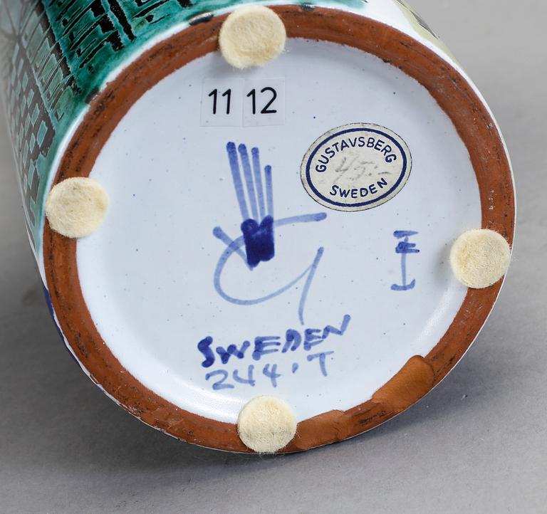 VAS, fajans. "Karneval", Stig Lindberg, Gustavsberg studio, 1958-1962.