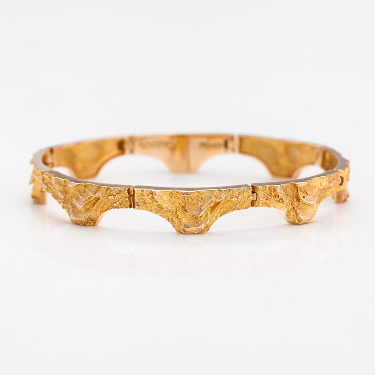 Björn Weckström, Rannekoru "Kaarisilta", 14K kultaa. Lapponia 1970.