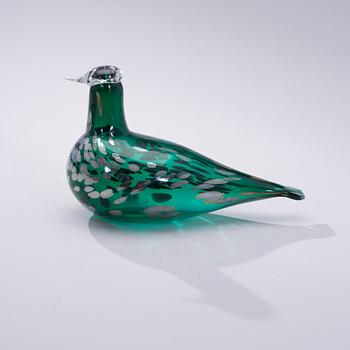 FIGURIN, 2 st, glas, signerad O. Toikka Nuutajärvi samt Oiva Toikka Nuutajärvi Notsjö.