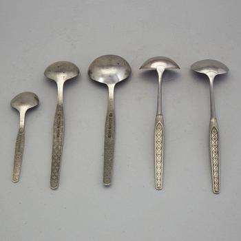 BESTICK, 109 delar, tenn och rostfritt stål, Hardanger, Norge, 1970-tal.