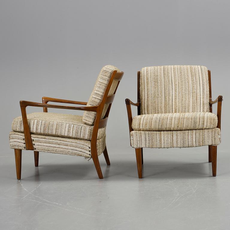 FÅTÖLJER, ett par, Bröderna Andersson, 1960-tal.