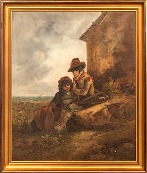 John Joseph Barker of Bath,  oil on canvas signed.