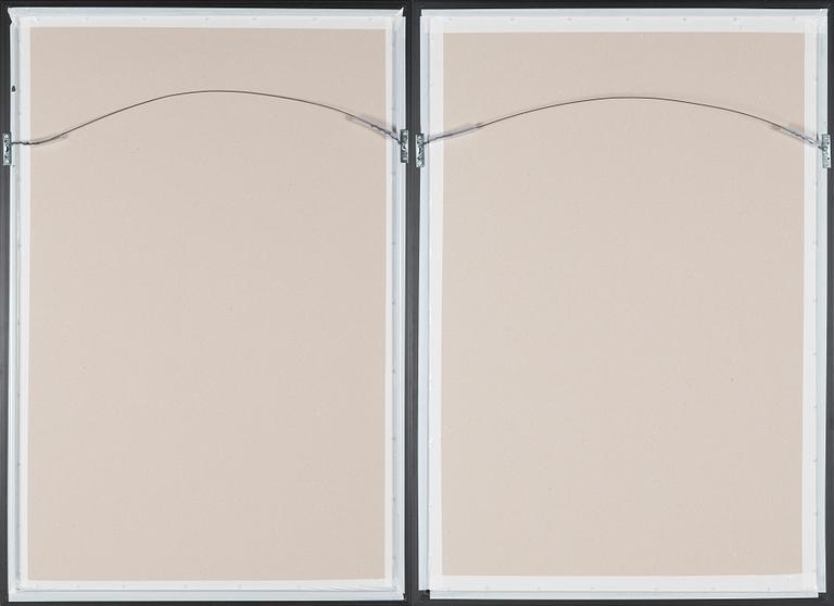 Leonhard Lapin, two exhibition posters, offset, 1980's.