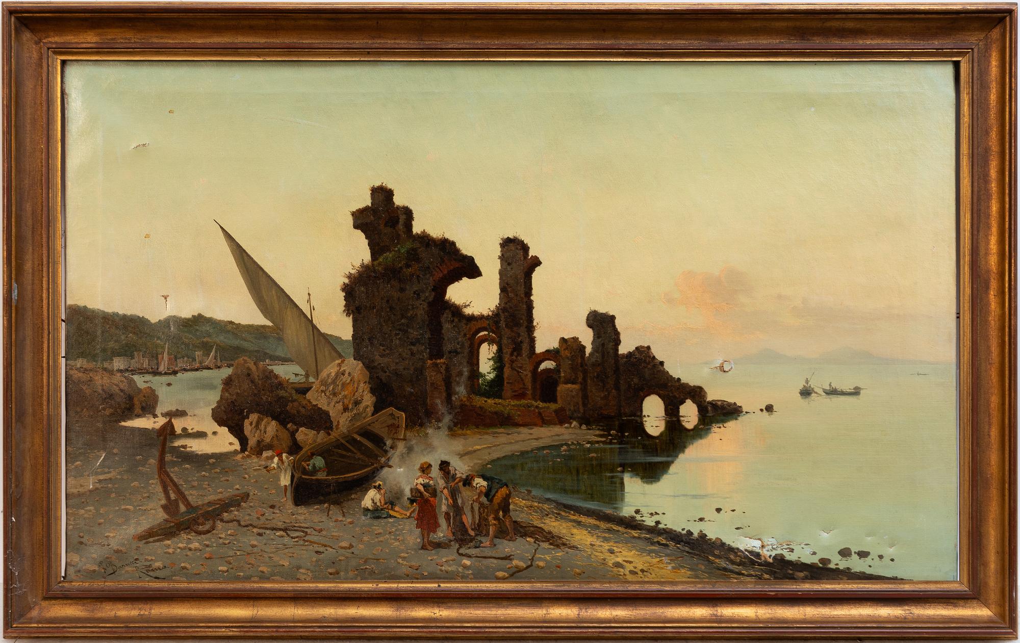 Pietro Barucci, Ruins by the Coast.