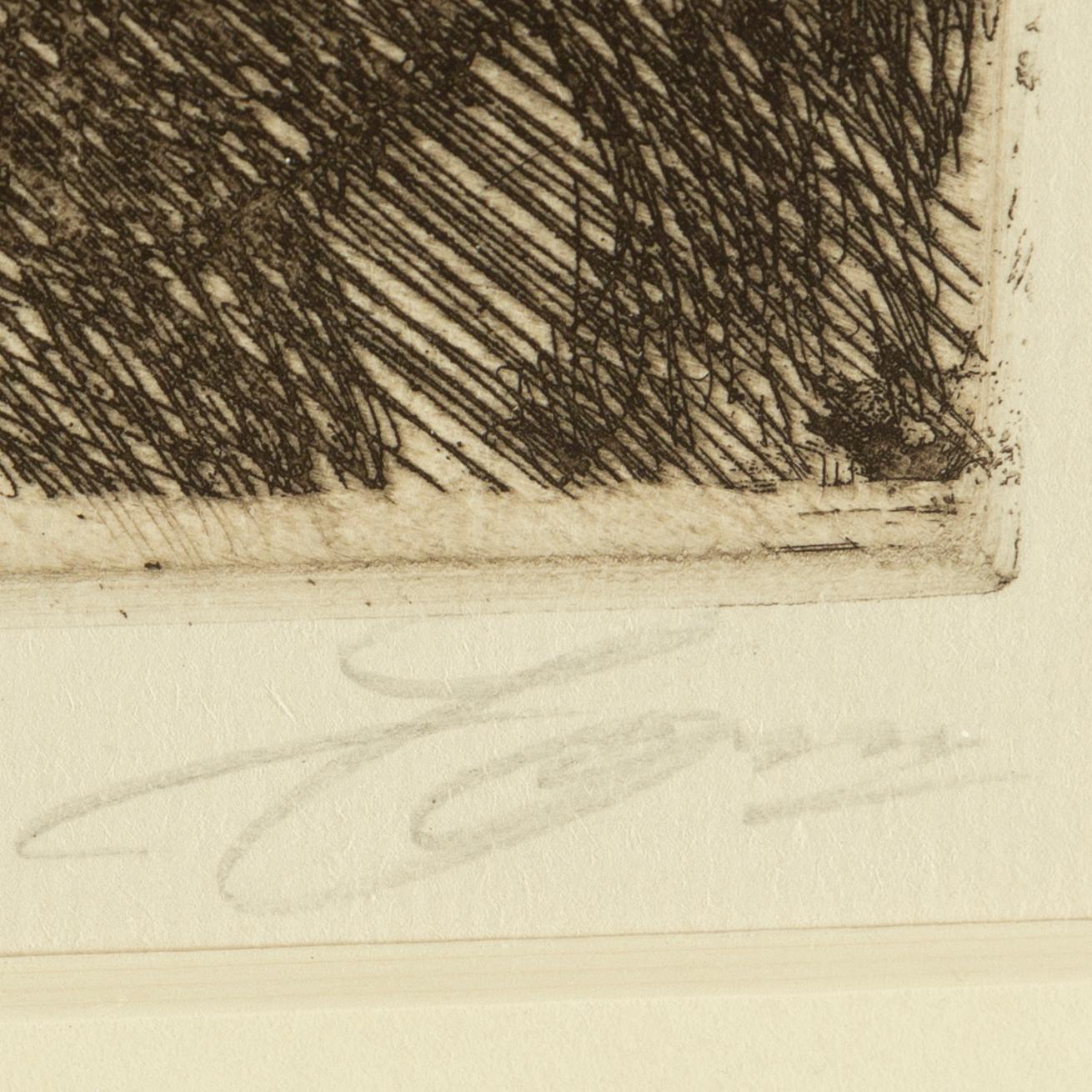 ANDERS ZORN, etching, 1917, signed in pencil.