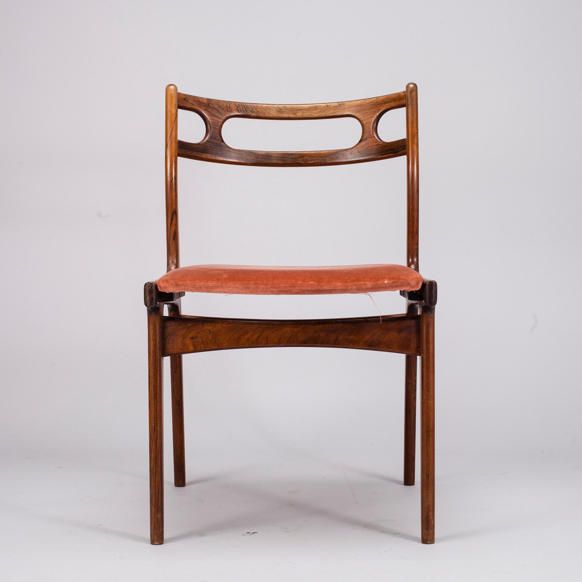 STOL, Johannes Andersen, Uldum Möbelfabrik, Danmark 1900-talets mitt.