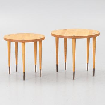 Coffee tables, 2 pieces, Trä Tina, late 20th century.