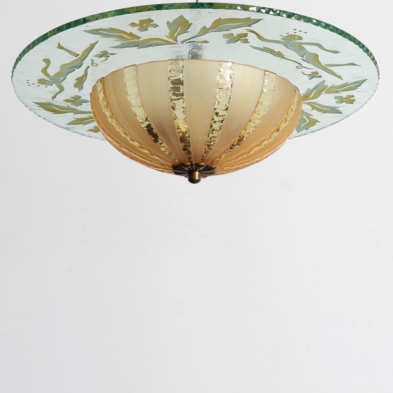 Plafondlampa, Swedish Modern, 1930/40-tal.