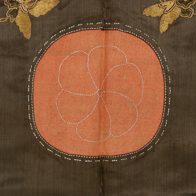 VÄGGBONAD, siden, Kina, sen Qingdynasti, omkring år 1900.