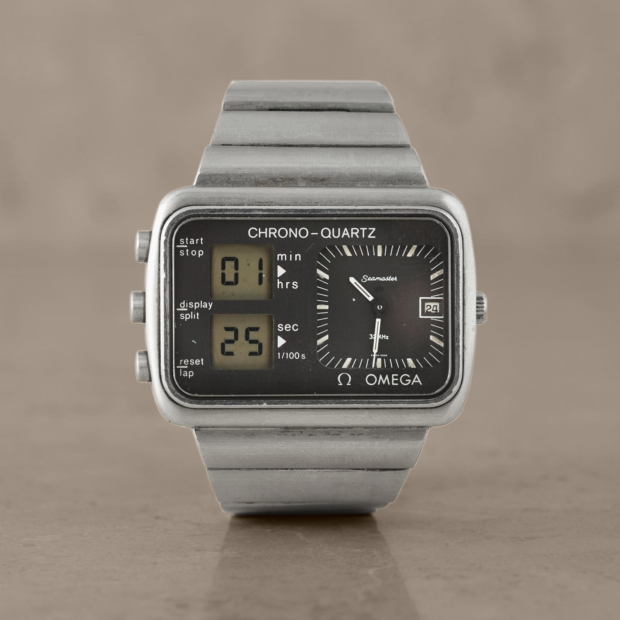 OMEGA, Seamaster, Chrono-Quartz, "Albatros", wristwatch, 46,7 x 34 mm,