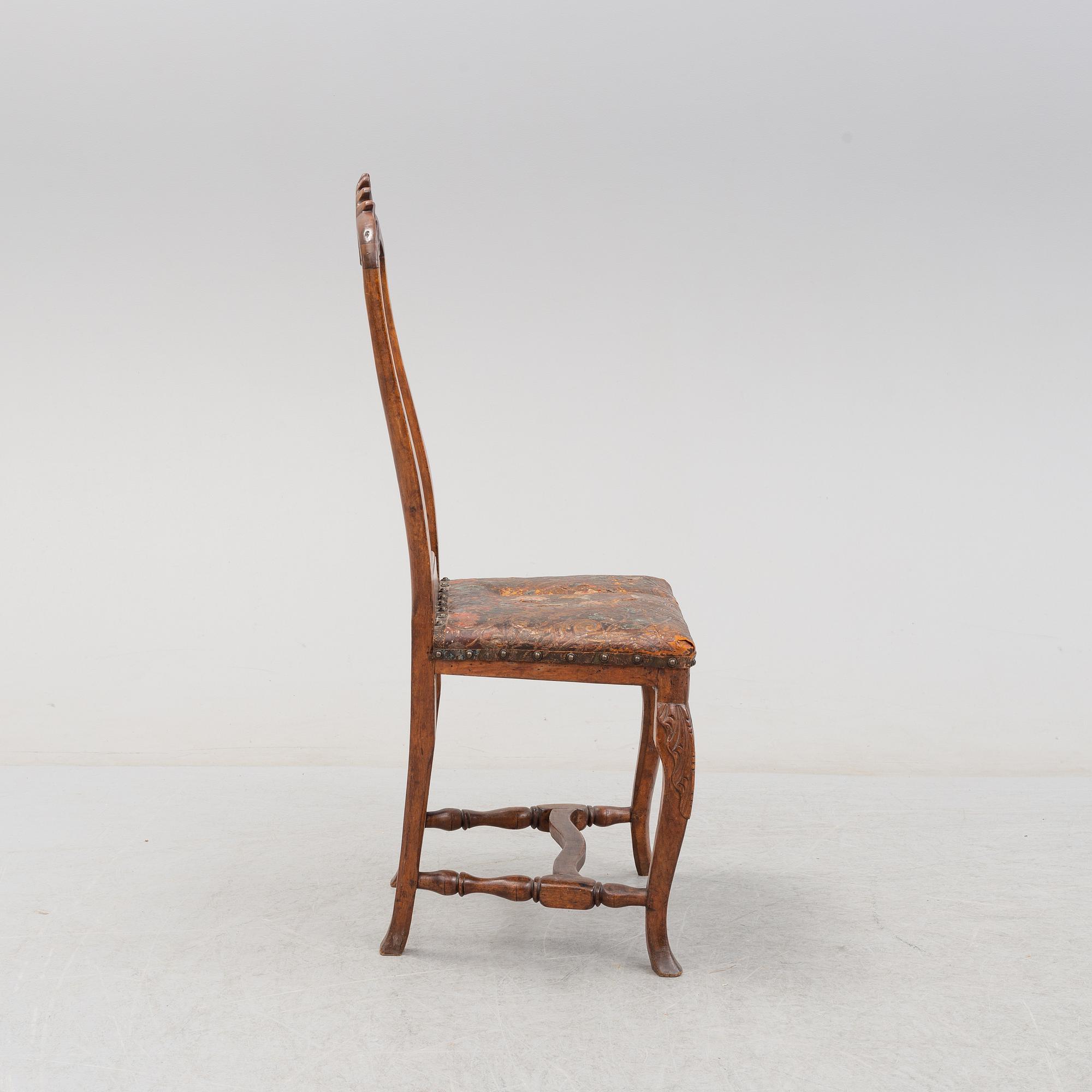 A northern european chair, Louis XV, second half of the 18th century.
