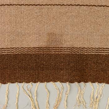 A 1930s Finnish flat weave carpet. Circa 200x190 cm.