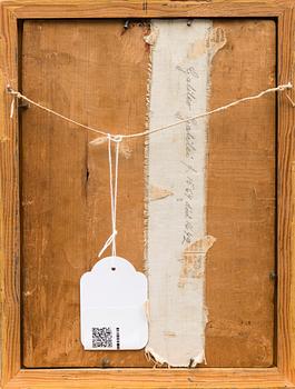 OIDENTIFIERAD KONSTNÄR, olja på pannå, 1800-tal.