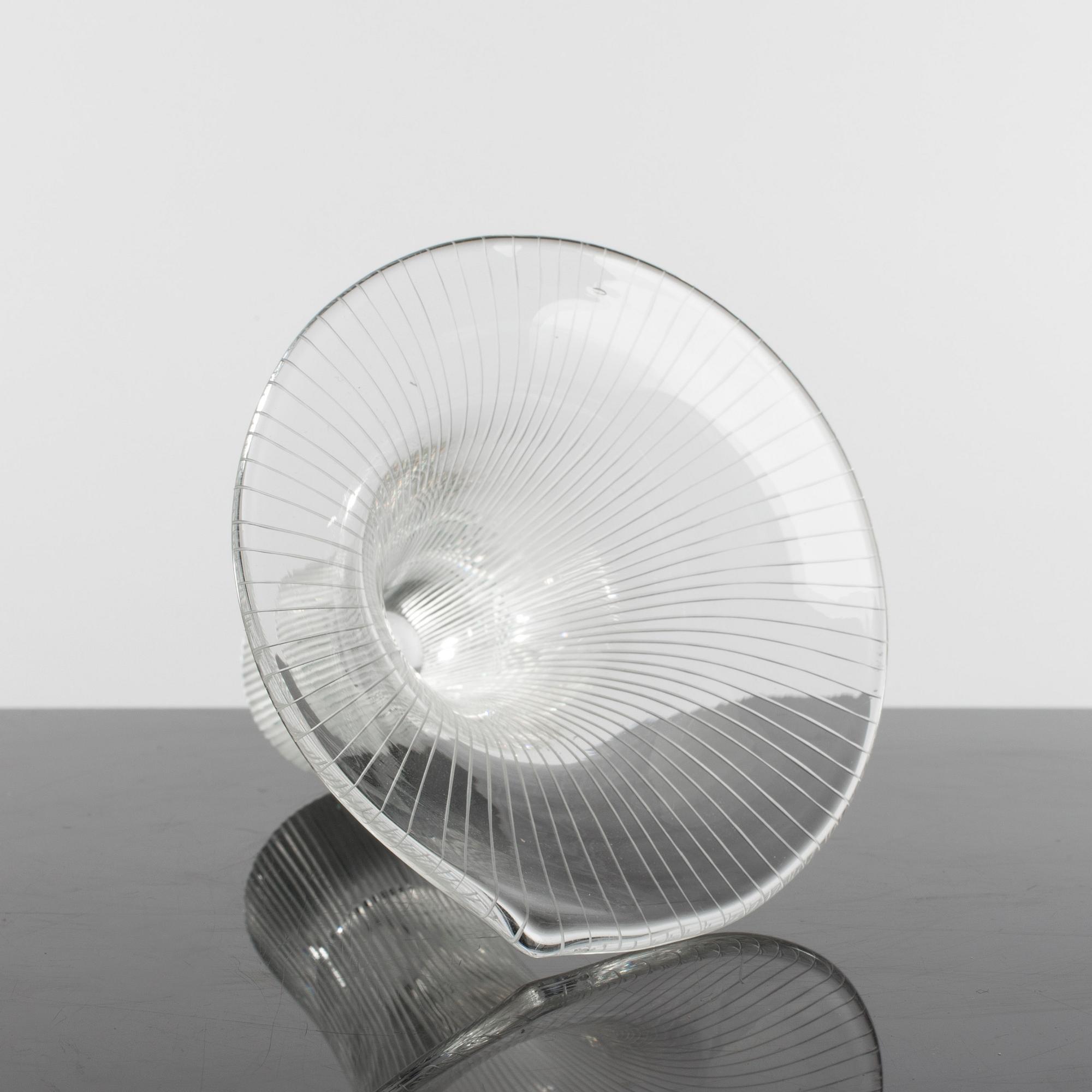 VAS, glas, "Kantarelli", Tapio Wirkkala, Iittala, Finland, 1955, signerad och datera undertill.