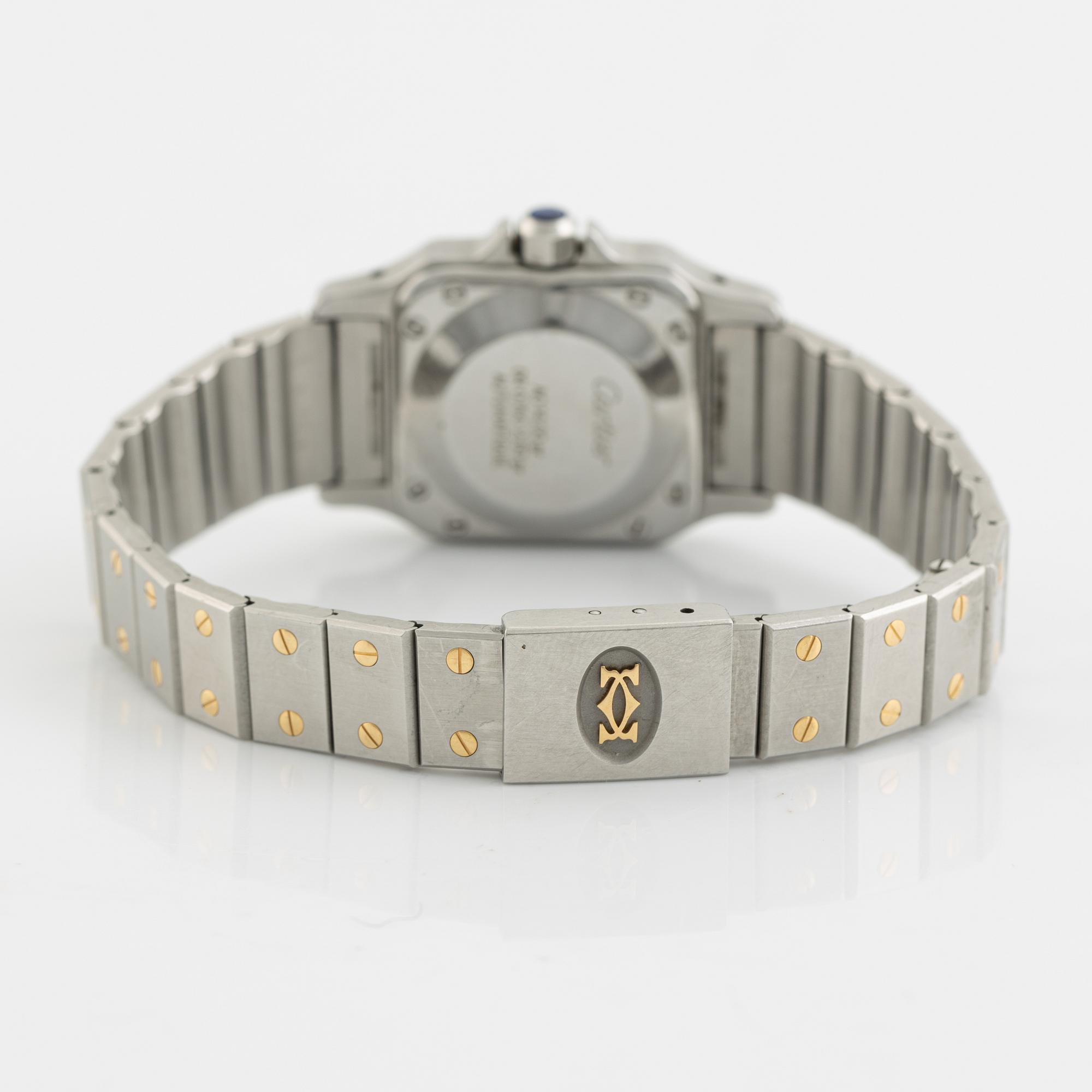 Cartier, Santos Carrée, armbandsur, 23,5 x 23,5 (34,5) mm.