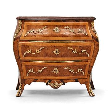 A Swedish Rococo commode by Petter Gyllenberg (master in Stockholm 1767-85).