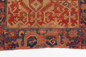 A west Anatolian "Lotto" rug, 17th century, ca 133 x 115 cm.