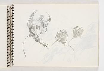 Lotte Laserstein, 4 skissböcker med blyertsteckningar.