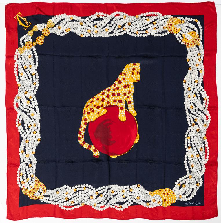 Cartier, a 'Panther Royale' scarf.