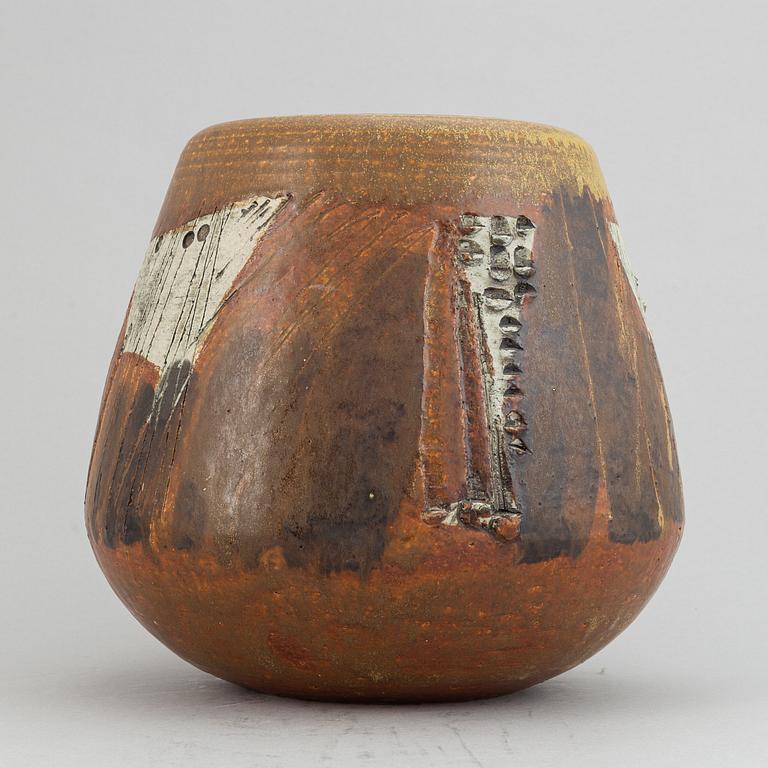 Lisa Larson, a large unique stoneware jar, Gustavsberg studio, Sweden 1950/60s.