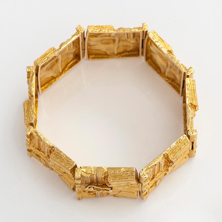 Björn Weckström, an 18K gold 'Suma' bracelet for Lapponia.