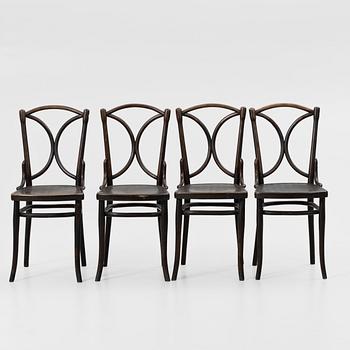 Chairs, 4, Thonet, first half of the 20th century.