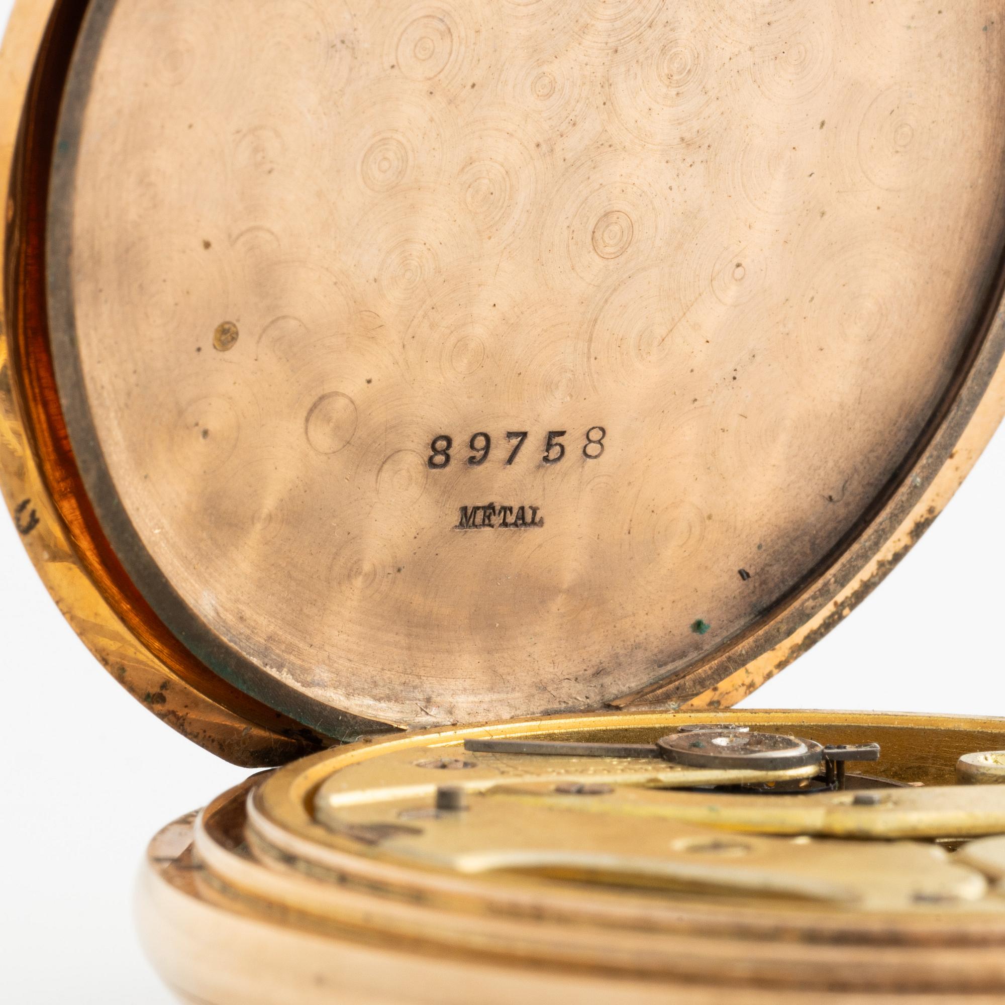 Pocket watch, hunter, 52.5 mm.