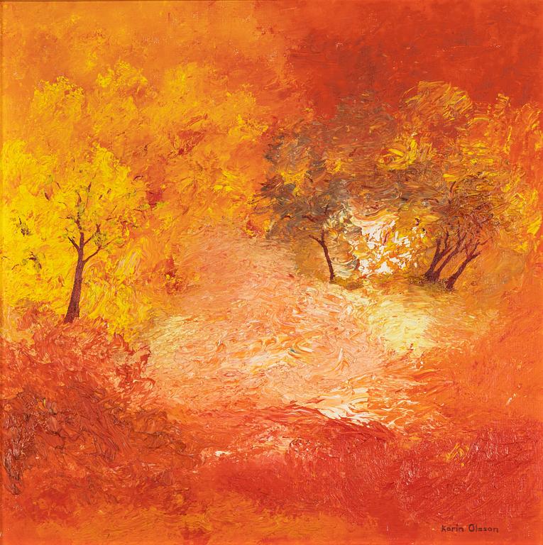 Karin Olsson, olja på duk, signerad.