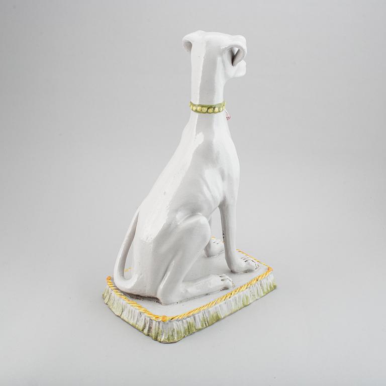 A italian earthenware sculpture from the second half of the 20th century.